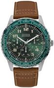 Guess Herreur W1170G1 Pioneer Grøn/Læder Ø46 mm