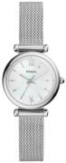 Fossil Dameur ES4432 Carlie Mini Hvid/Stål Ø28 mm