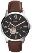Fossil Herreur ME3061 Townsman Sort/Læder Ø44 mm