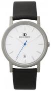 Danish Design Herreur IQ12Q171 Dress Hvid/Læder Ø34 mm