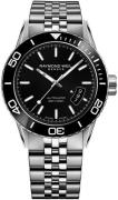 Raymond Weil Herreur 2760-ST1-20001 Freelancer Sort/Stål Ø42.5 mm