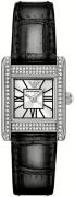 Emporio Armani Dameur AR11660 Genni Sølvfarvet/Læder