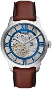Fossil Herreur ME3267 Townsman Skeletskåret/Læder Ø44 mm