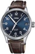 Oris Herreur 01 751 7697 4065-07 1 20 72FC Aviation Blå/Læder Ø41
