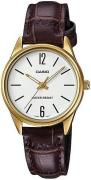 Casio Dameur LTP-V005GL-7BUDF Classic Hvid/Læder Ø28 mm