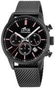 Lotus Herreur 18700/1 Chrono Sort/Stål Ø41.5 mm