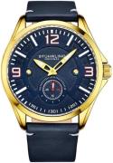 Stührling Original Herreur 3934.5 Aviator Blå/Læder Ø43 mm