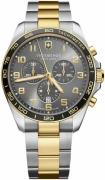 Victorinox Herreur V241902 Fieldforce Grå/Gul guldtonet stål Ø42 mm