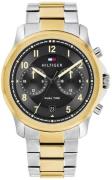 Tommy Hilfiger Herreur 1710627 Wesley Sort/Gul guldtonet stål