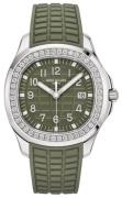 Patek Philippe Dameur 5267/200A/011 Aquanaut Grøn/Gummi Ø38.8 mm