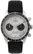 Timex Herreur TW2Y19300 The Waterbury Sølvfarvet/Læder Ø39 mm