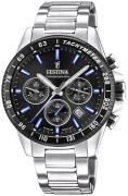 Festina Herreur F20560-5 Timeless Sort/Stål Ø45 mm