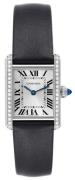 Cartier Dameur W4TA0016 Tank Must de Sølvfarvet/Satin