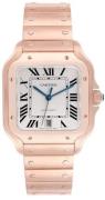 Cartier Herreur WGSA0018 Santos De Sølvfarvet/18 karat rosa guld