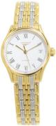 Longines Dameur L4.360.2.11.7 Lyre Hvid/Gul guldtonet stål Ø25 mm