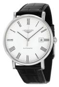 Longines Herreur L4.910.4.11.2 Grande Classique Hvid/Læder Ø39 mm