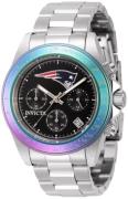 Invicta Herreur 44989 Nfl Sort/Stål Ø40 mm