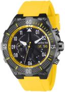 Invicta Herreur 39899 Aviator Sort/Gummi Ø50 mm