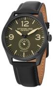 Stührling Original Herreur 931.02 Aviator Grå/Læder Ø42 mm