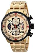Invicta Herreur 17205 Aviator Champagne/Gul guldtonet stål Ø48 mm