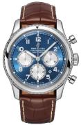 Breitling Herreur AB0117131C1P2 Navitimer Chronograph Blå/Læder