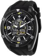 Invicta Herreur 28078 Aviator Sort/Gummi Ø50 mm