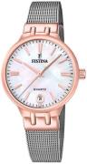 Festina Dameur F20715-1 Mademoiselle Hvid/Stål Ø33 mm
