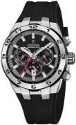 Festina Herreur F20671-6 Chrono Bike Sort/Gummi Ø44.5 mm
