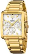 Festina Herreur F20638-1 Timeless Sølvfarvet/Gul guldtonet stål
