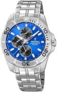 Festina Herreur F20445-4 Blå/Stål Ø43 mm