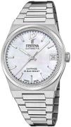 Festina Dameur F20029-1 Swiss Made Hvid/Stål Ø35 mm