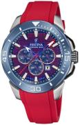 Festina Herreur F20642-2 Chrono Bike Blå/Gummi Ø47 mm