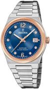 Festina Dameur F20037-2 Swiss Made Blå/Stål Ø35 mm