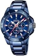 Festina Herreur F20643-1 Chrono Bike Blå/Stål Ø47 mm