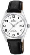 Festina Herreur F20446-1 Hvid/Læder Ø40 mm