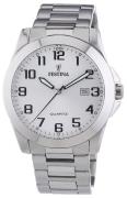 Festina Herreur F16376-7 Hvid/Stål Ø40 mm