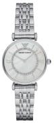 Emporio Armani Dameur AR1908 Gianni T-Bar Hvid/Stål Ø32 mm