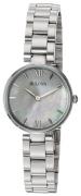 Bulova Dameur 96L229 Bracelet Hvid/Stål Ø27 mm