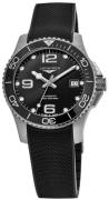 Longines Herreur L3.780.4.56.9 HydroConquest Sort/Gummi Ø39 mm