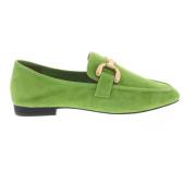 Grøn Suede Loafer