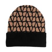 Mønstret Cashmere Beanie