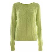 Angora Blend Sweater med Unikt Håndværk