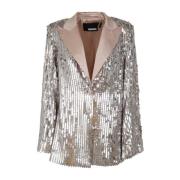 Embellished Polyester Blazer