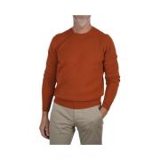 Kashmir Crew Neck Sweater - Orange, Størrelse 52