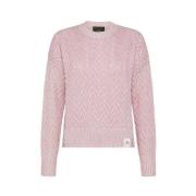 Rosa Alpaca Bomuldssweater