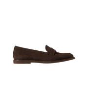 Mørkebrune Ruskind Loafers