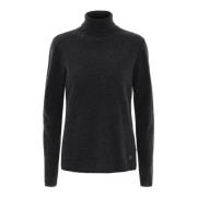 Btfcph Cashmere Turtle Neck Pullover Strik 50107 Dark Grey Melange