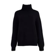 Klassisk Sort Turtleneck Sweater