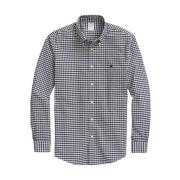 Stretch Oxford-Skjorte med knapper, Gingham-mønster