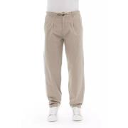 Trend Beige Bomuld Jeans Pant